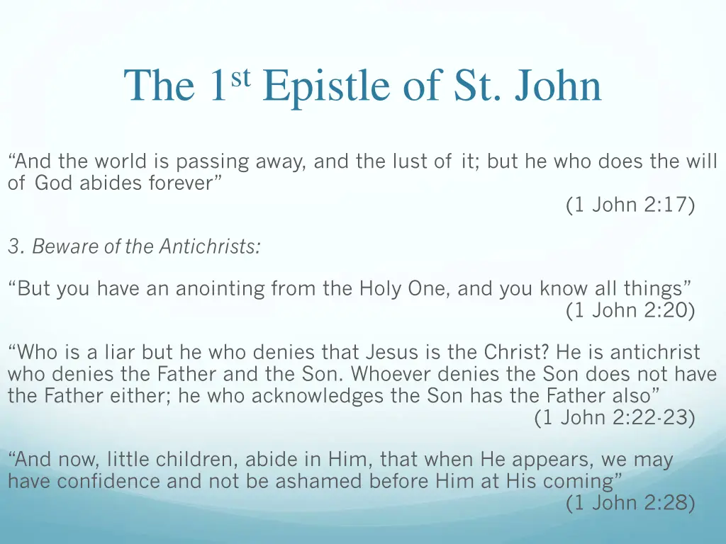 the 1 st epistle of st john 28