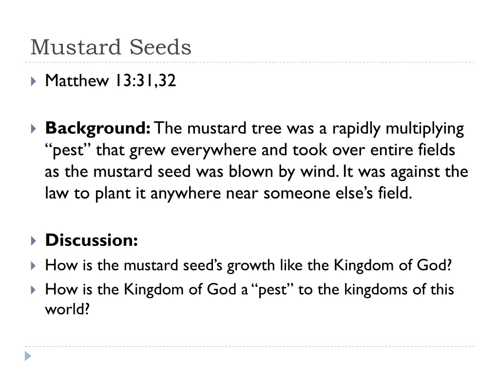 mustard seeds