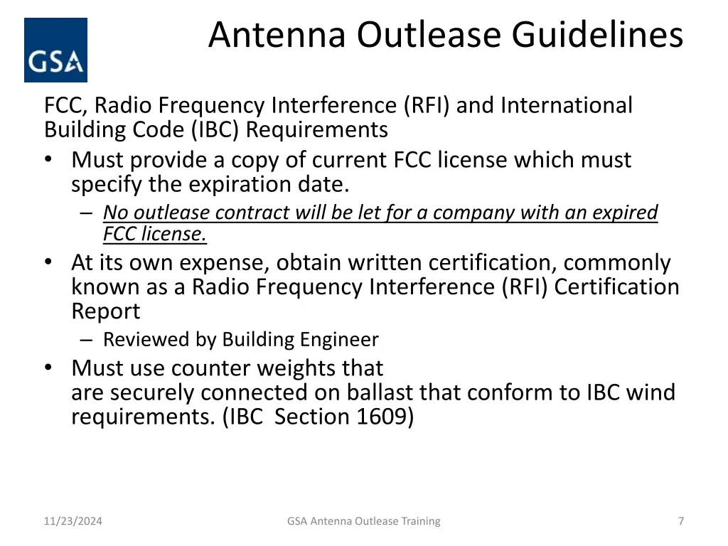 antenna outlease guidelines 1