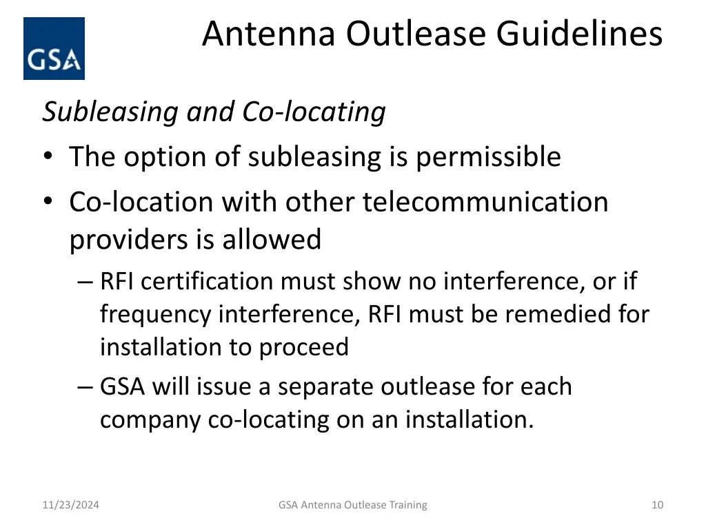 antenna outlease guidelines 4