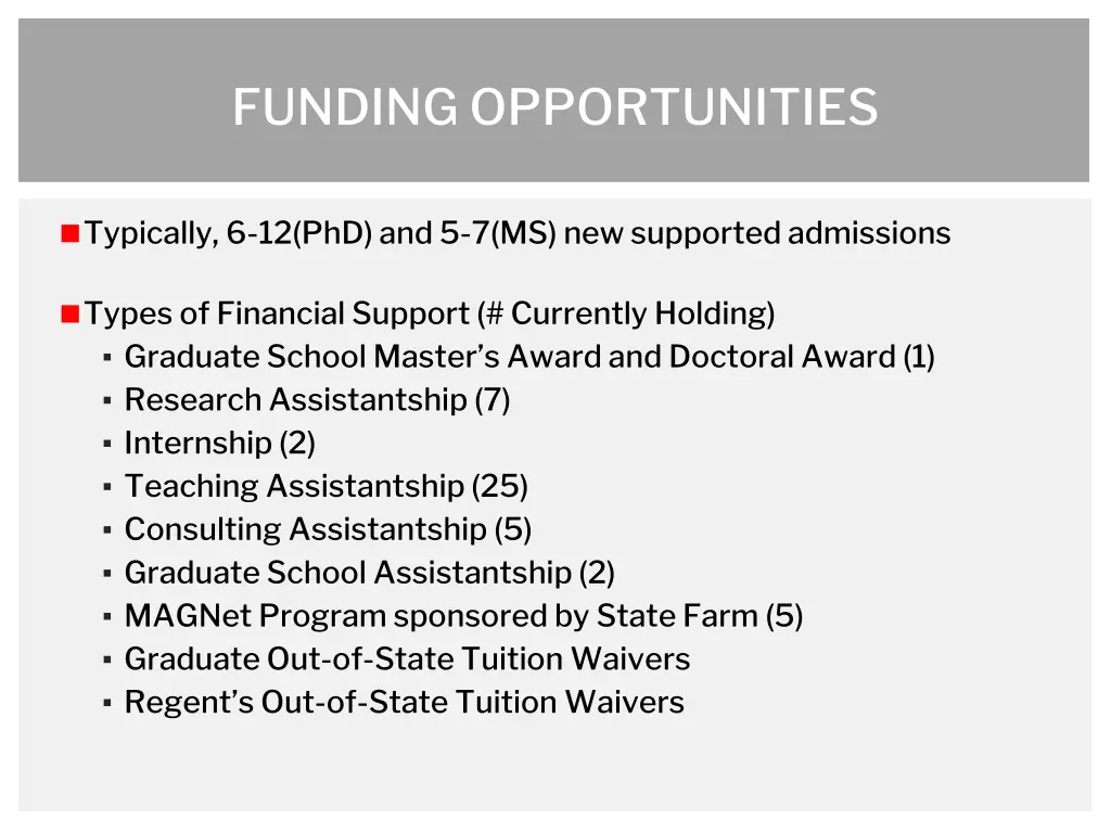 funding opportunities