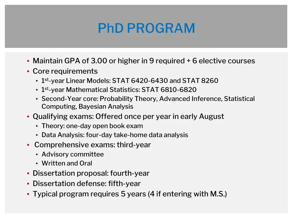 phd program