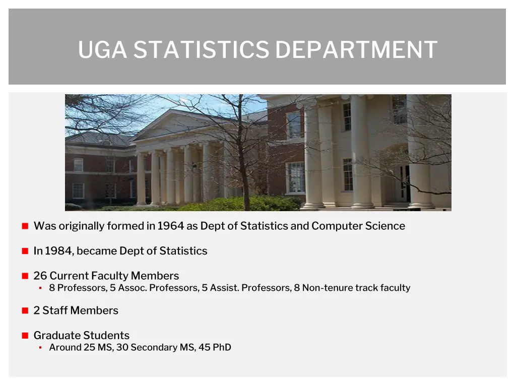 uga statistics department