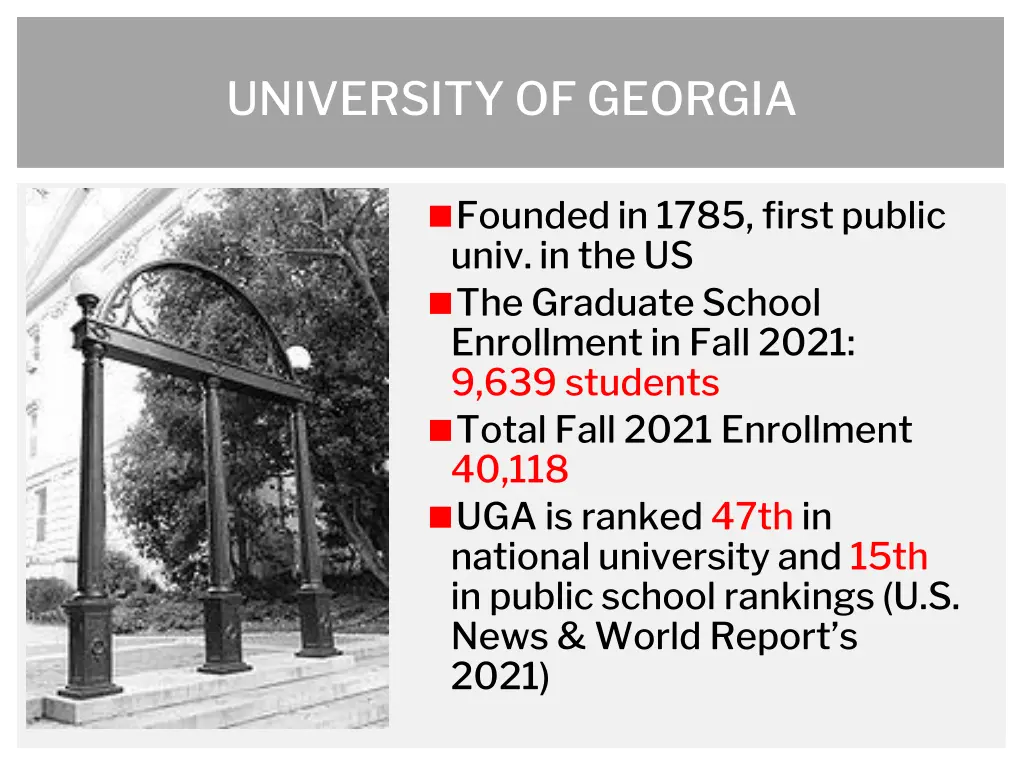 university of georgia