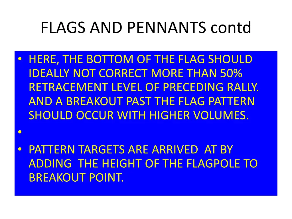 flags and pennants contd