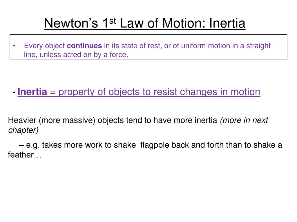 newton s 1 st law of motion inertia 1