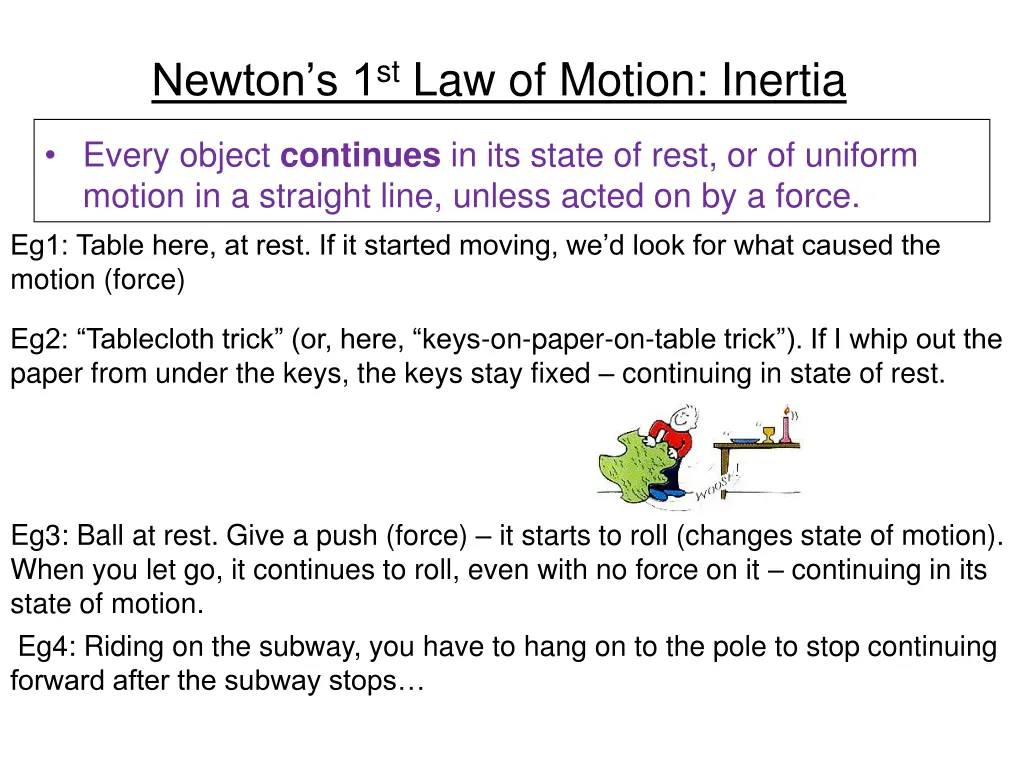 newton s 1 st law of motion inertia