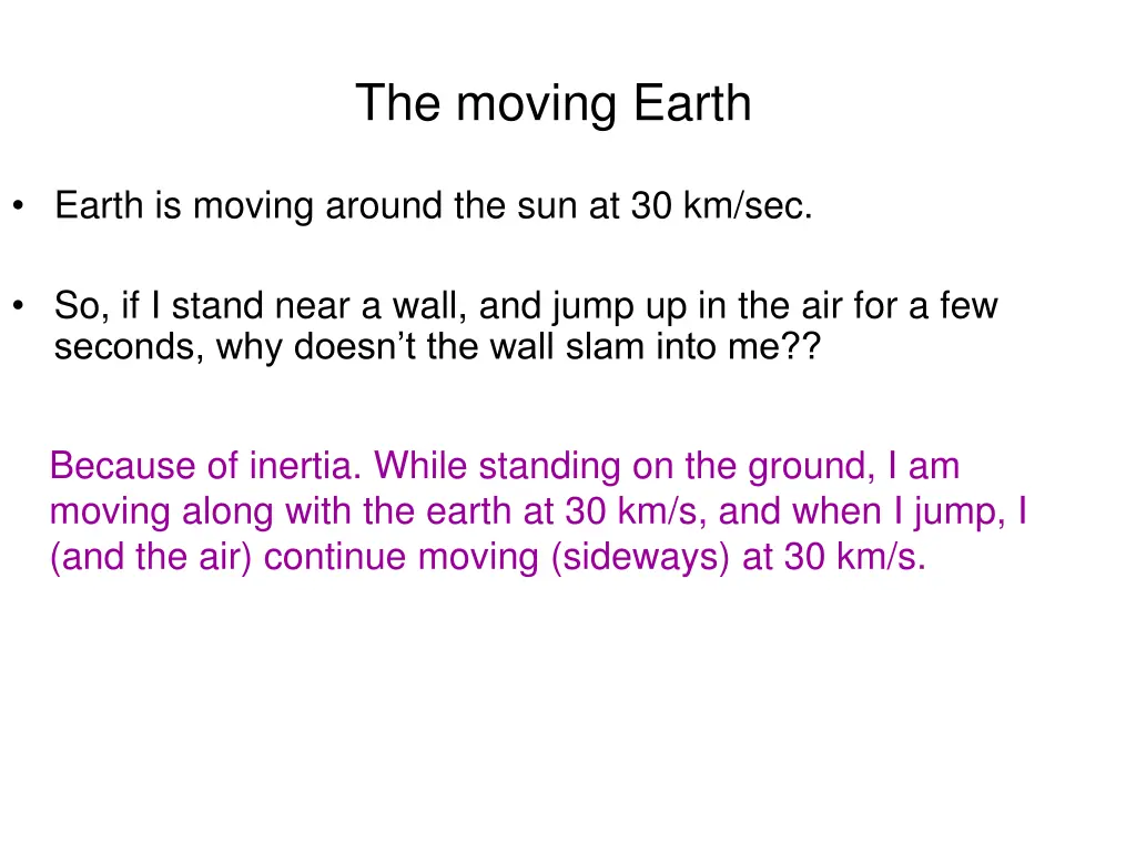 the moving earth