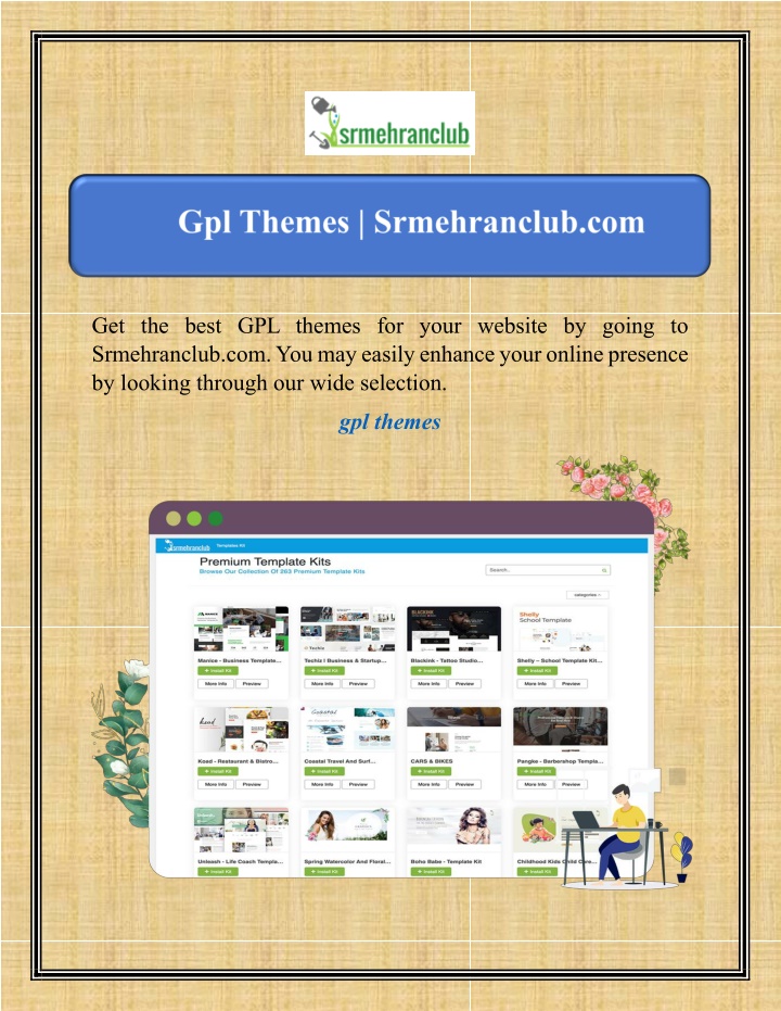 get the best gpl themes for your website by going