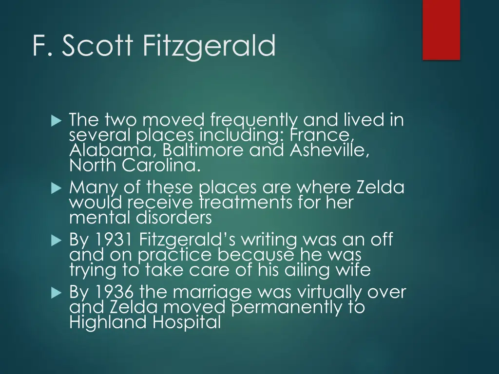 f scott fitzgerald 2