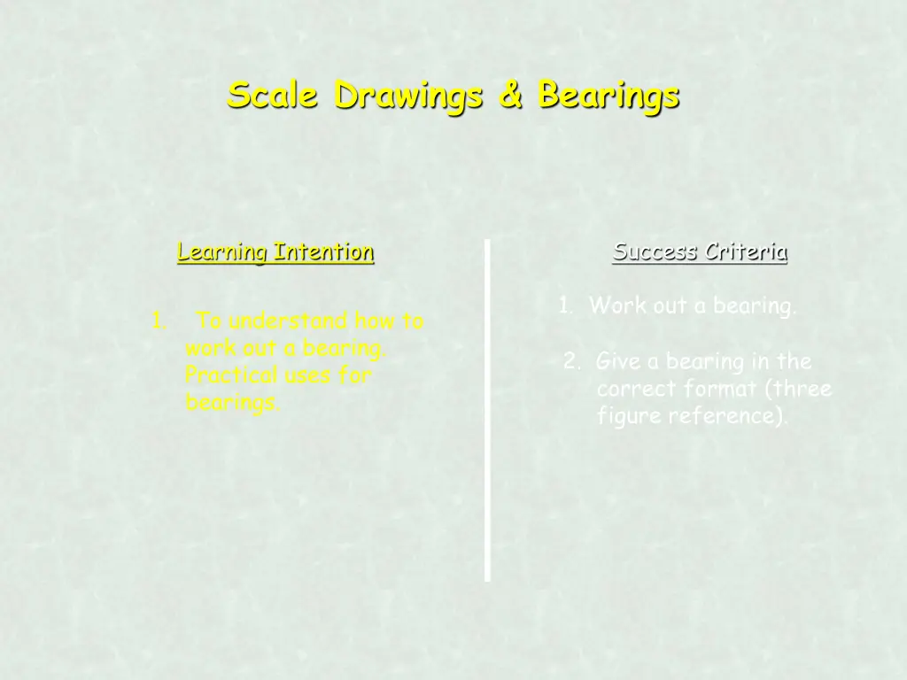 scale drawings bearings 1