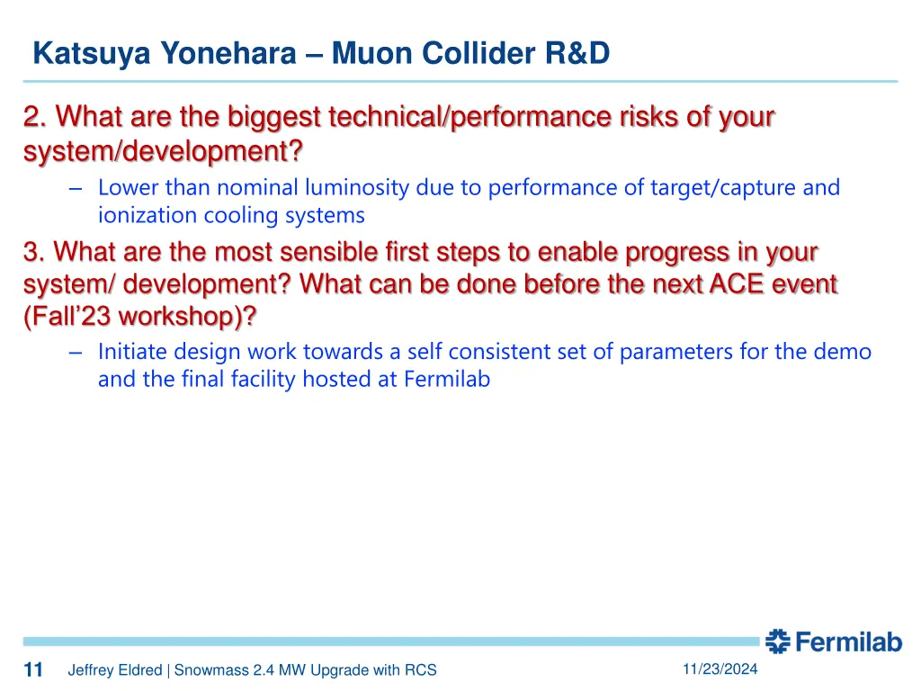 katsuya yonehara muon collider r d 2