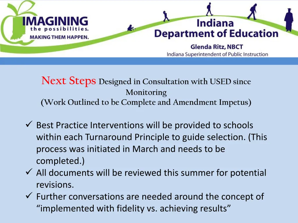 next steps designed in consultation with used 5