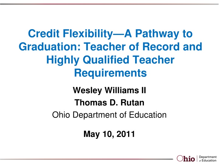 credit flexibility a pathway to graduation