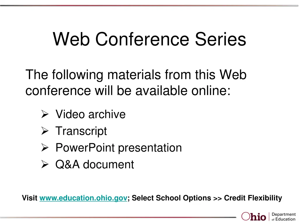 web conference series