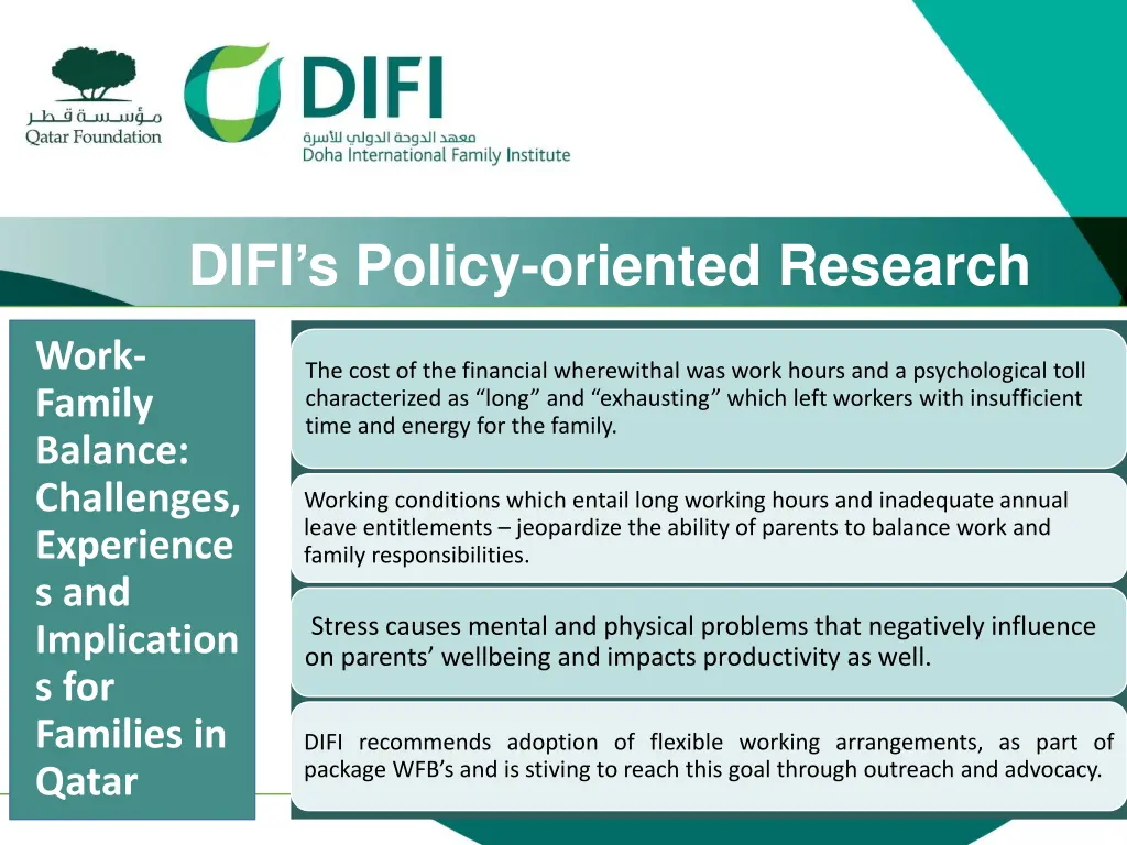 difi s policy oriented research