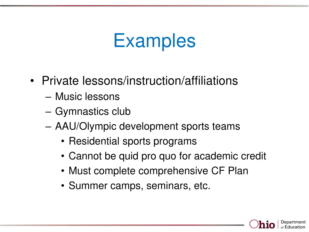 examples 1