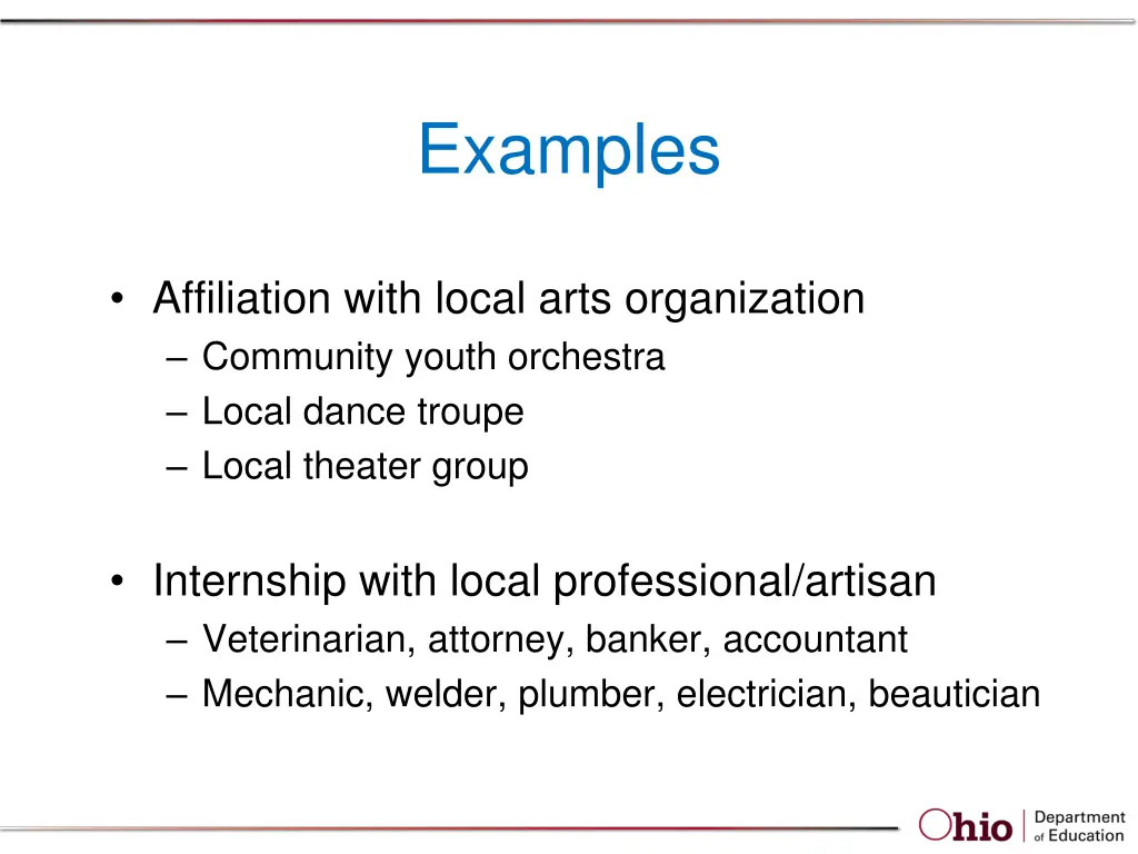 examples