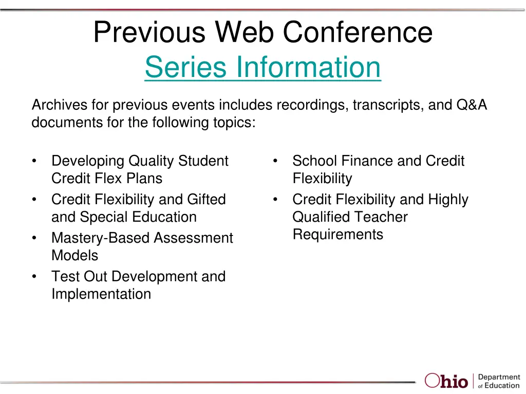 previous web conference series information 1