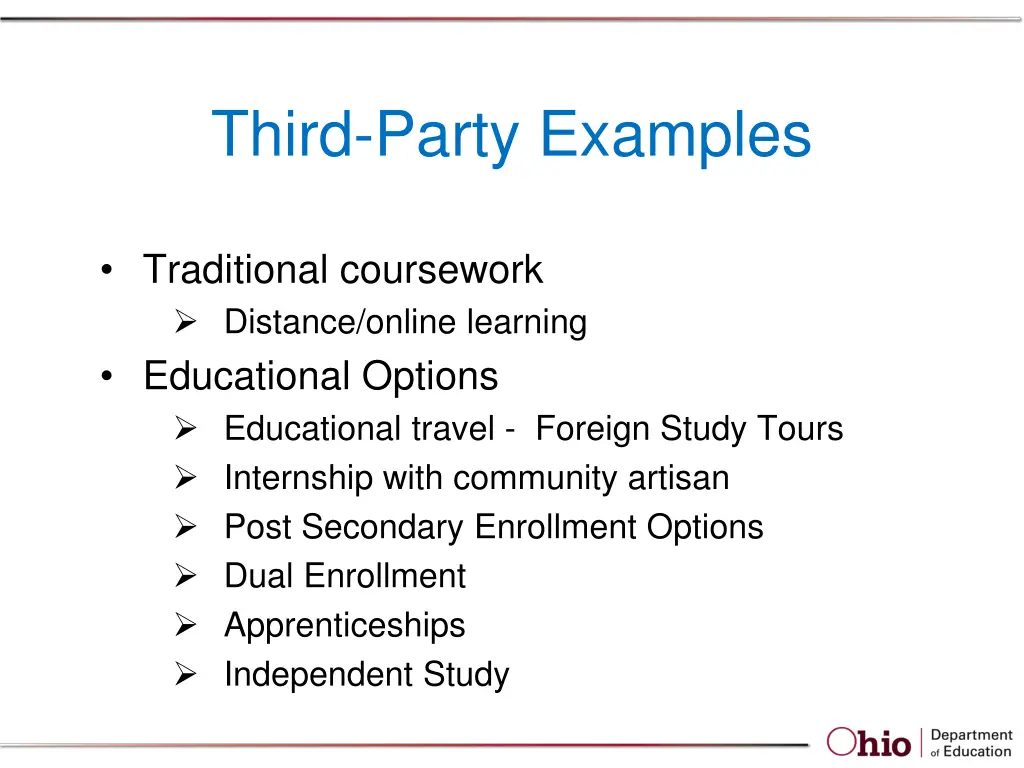 third party examples
