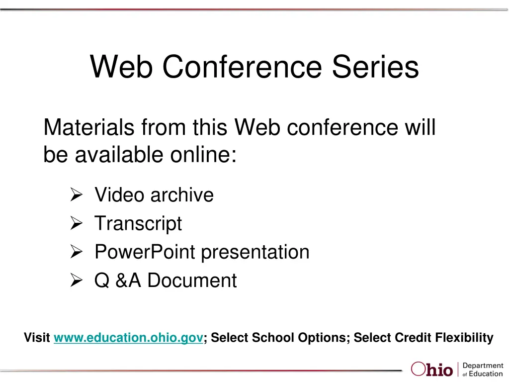 web conference series