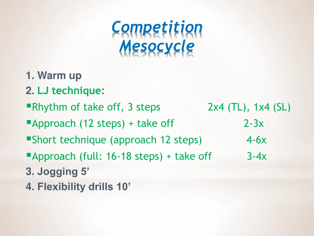 competition mesocycle 2