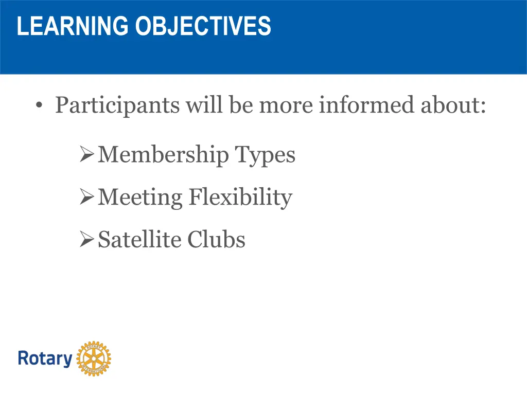 learning objectives