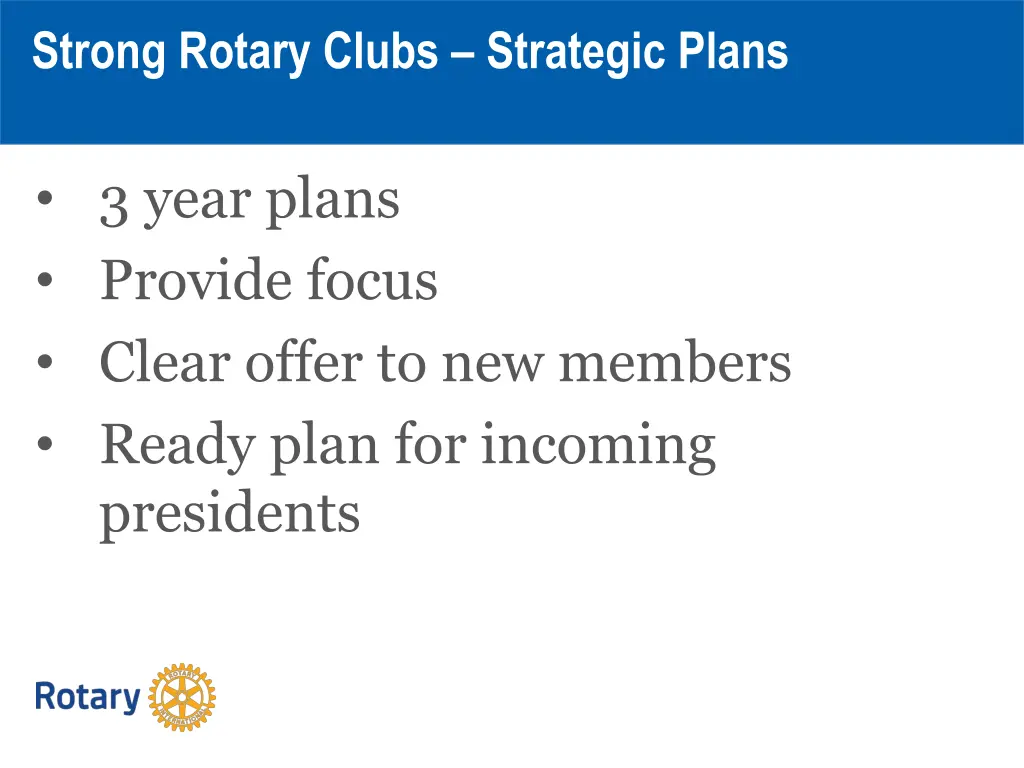 strong rotary clubs strategic plans