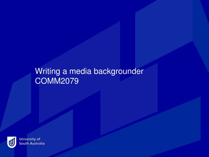 writing a media backgrounder comm2079