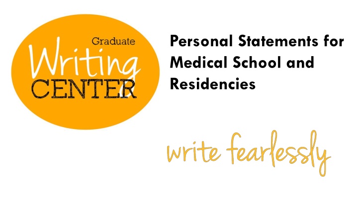 personal statements for medical school