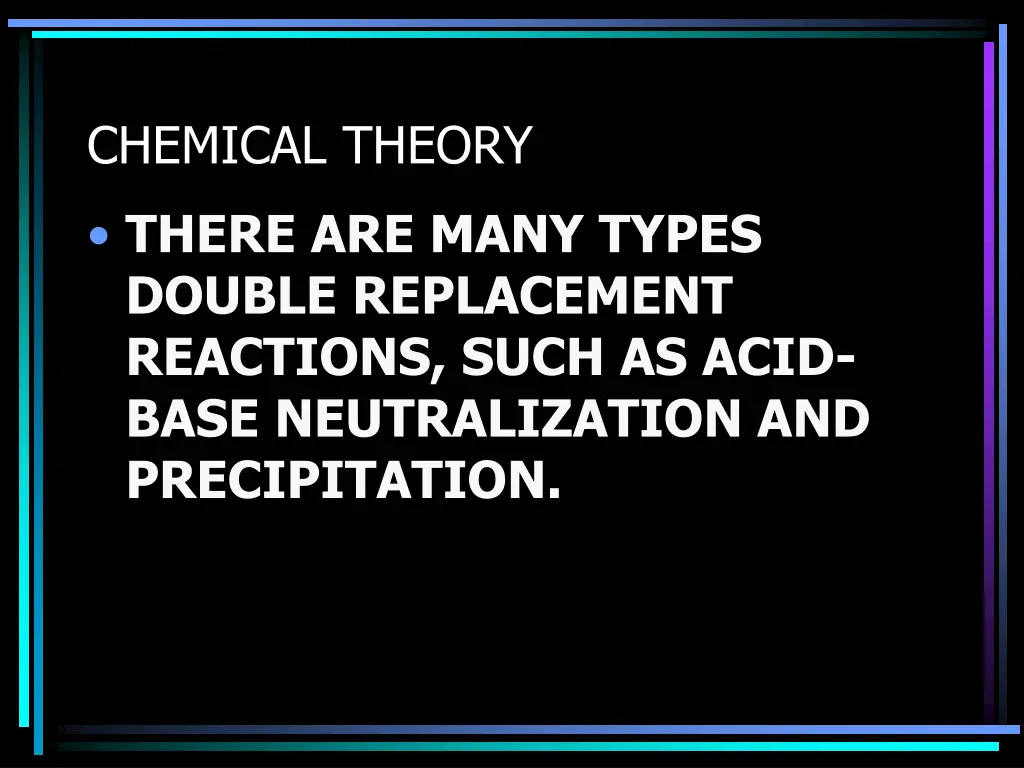 chemical theory