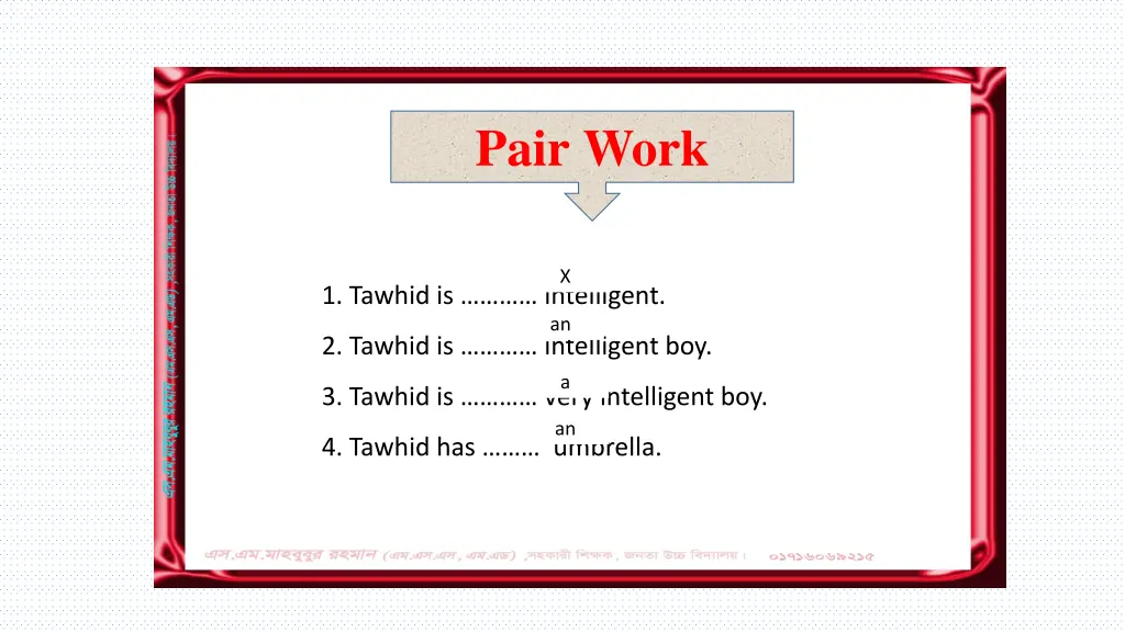 pair work