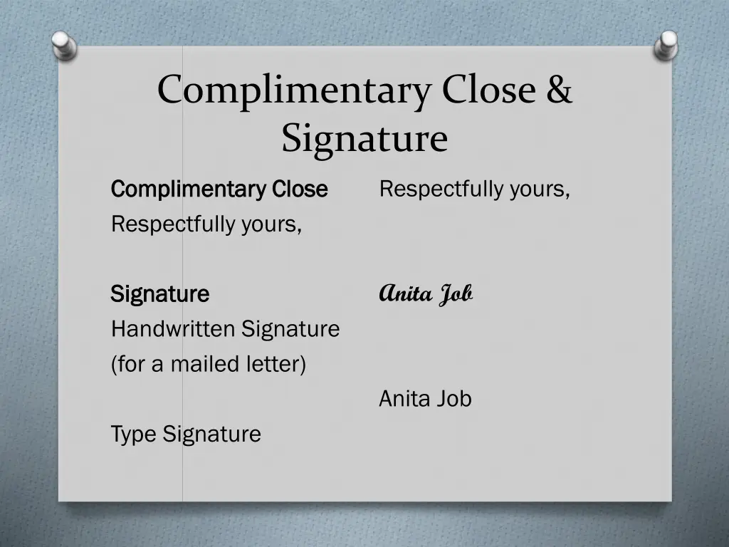 complimentary close signature