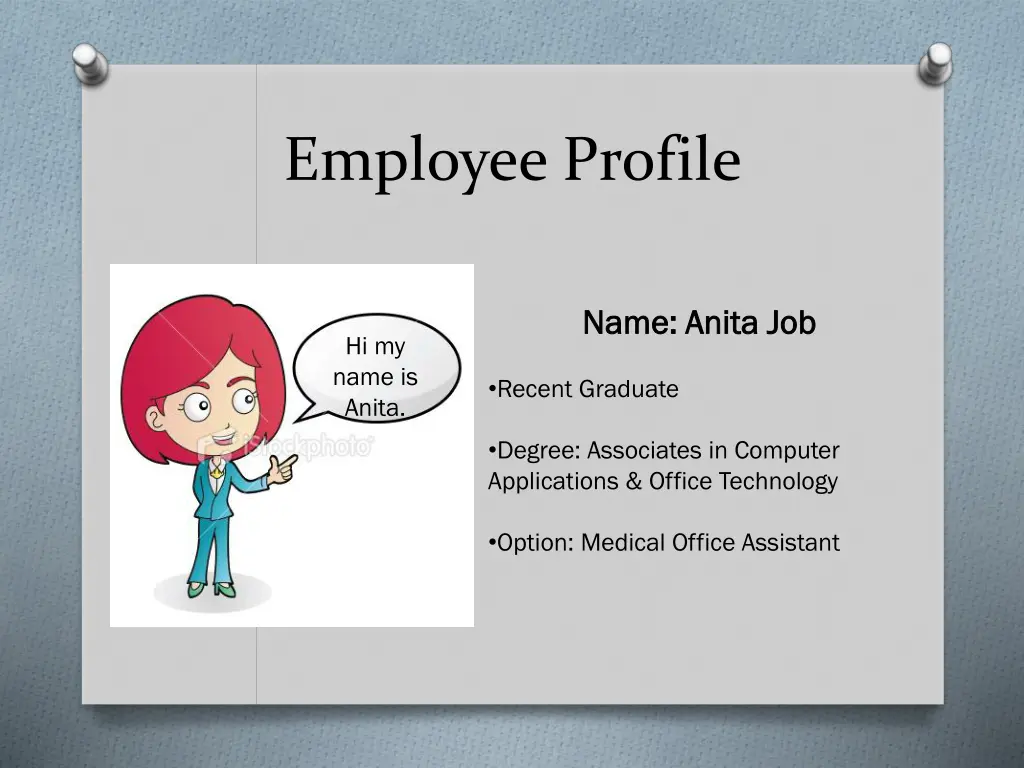 employee profile