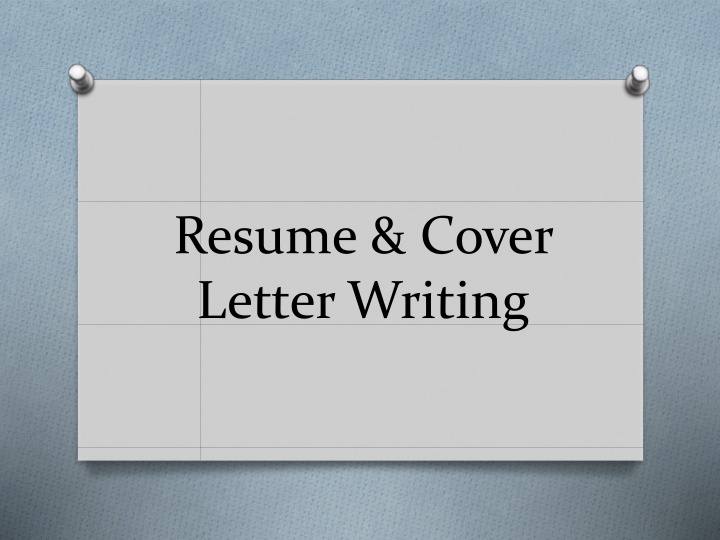 resume cover letter writing