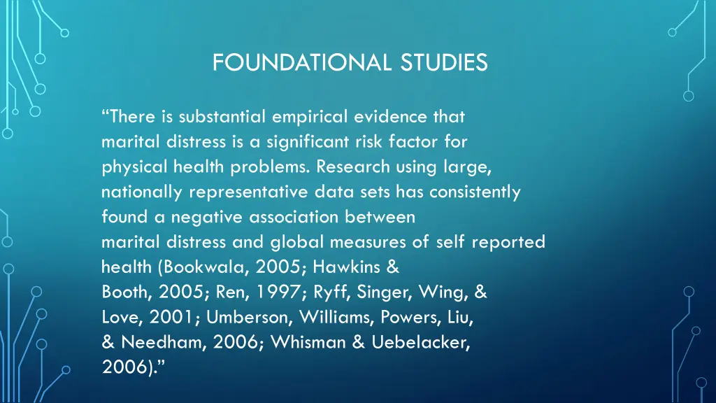 foundational studies