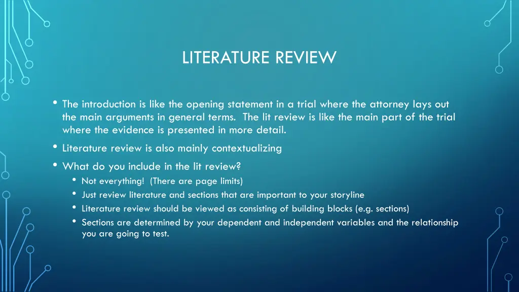 literature review