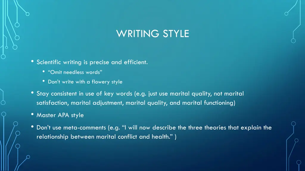 writing style