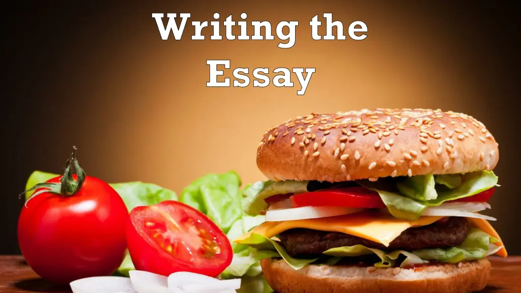 writing the essay