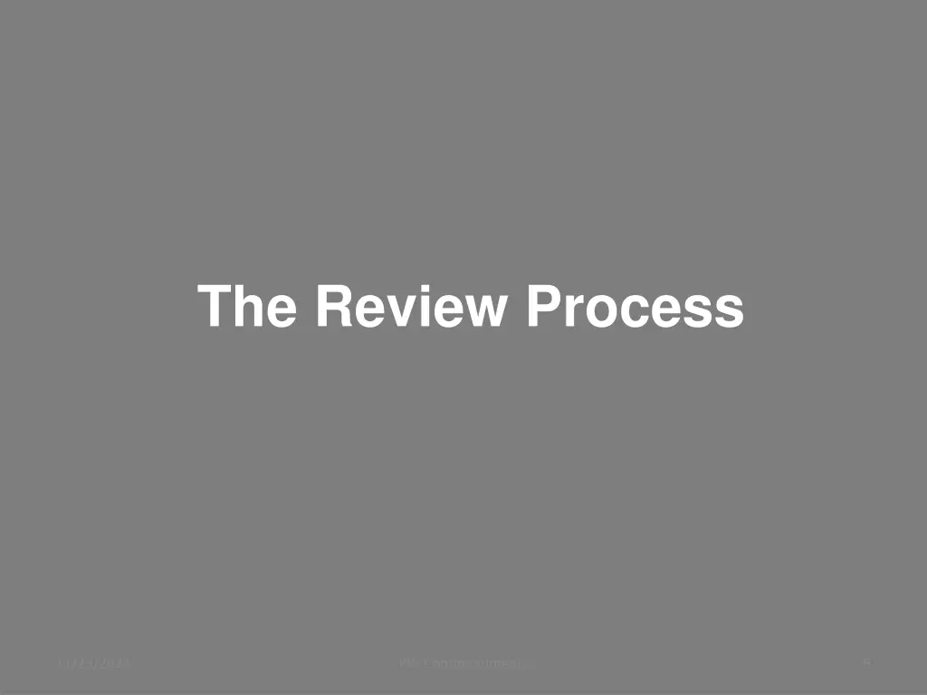 the review process