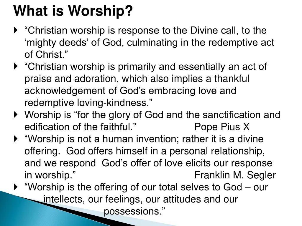 what is worship