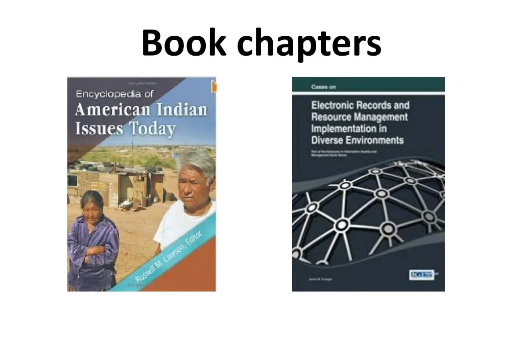 book chapters