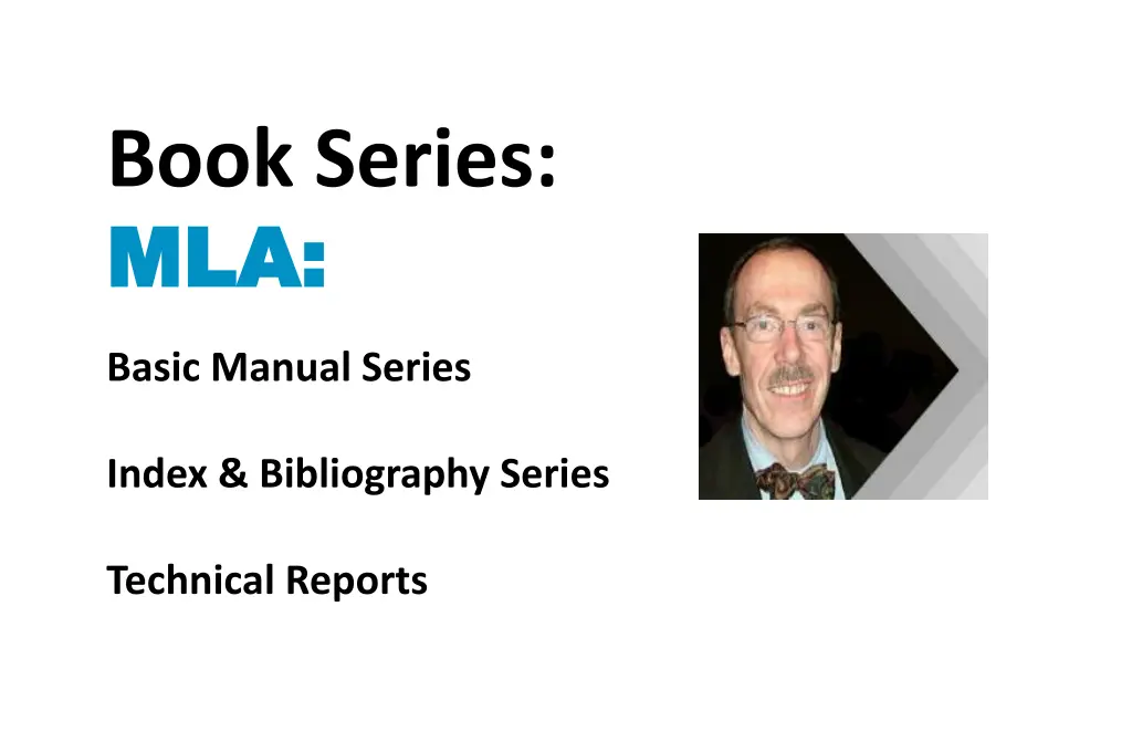 book series mla mla