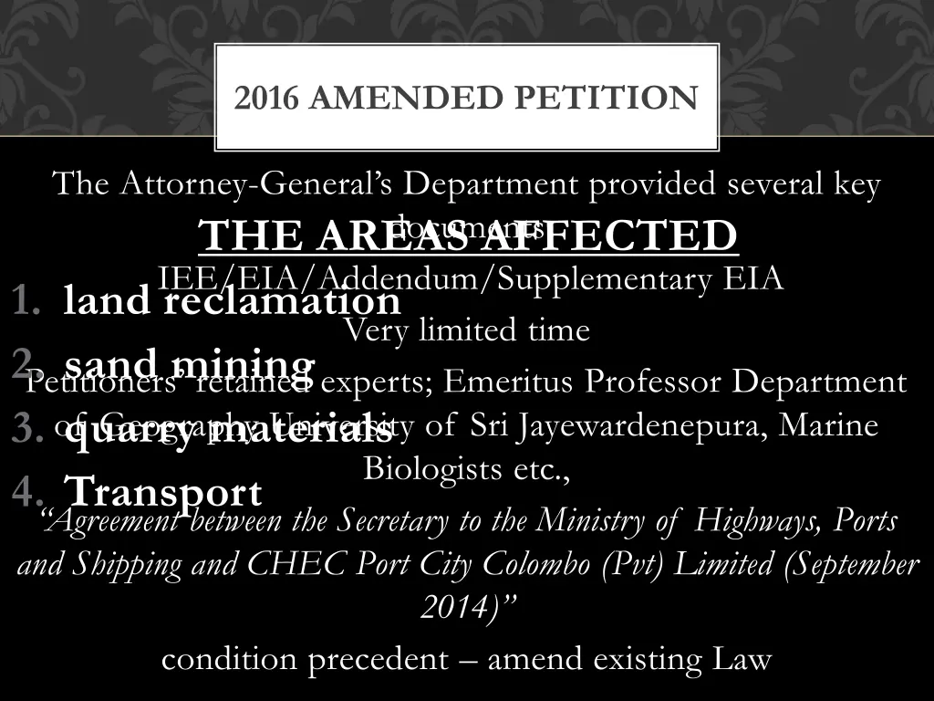 2016 amended petition