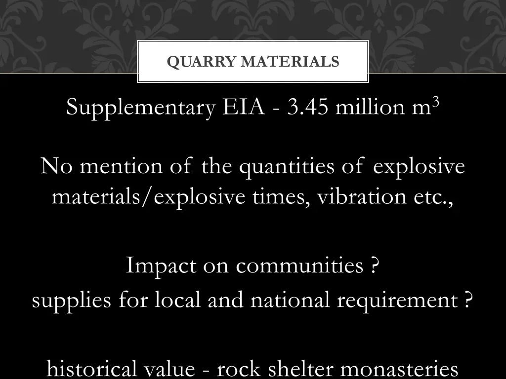 quarry materials