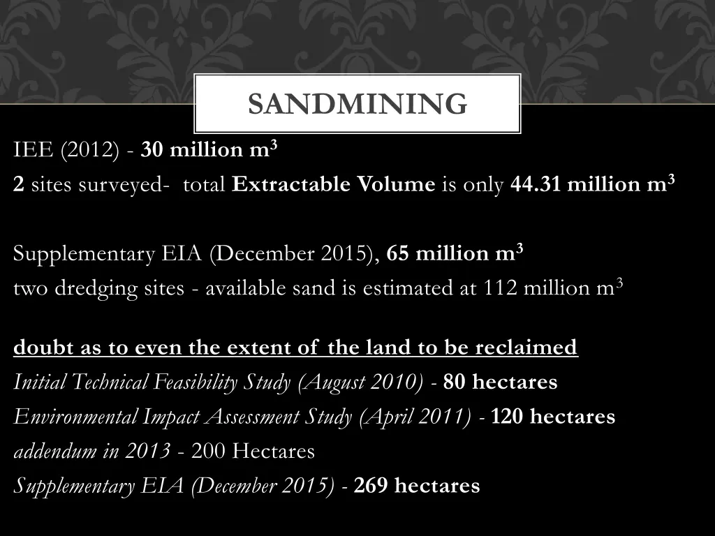 sandmining