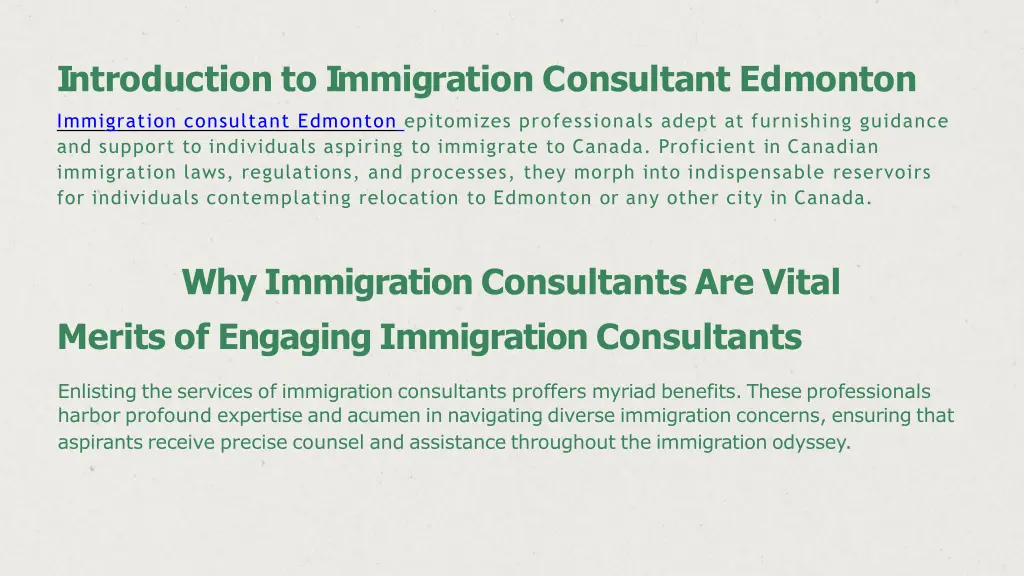 introduction to immigration consultant edmonton