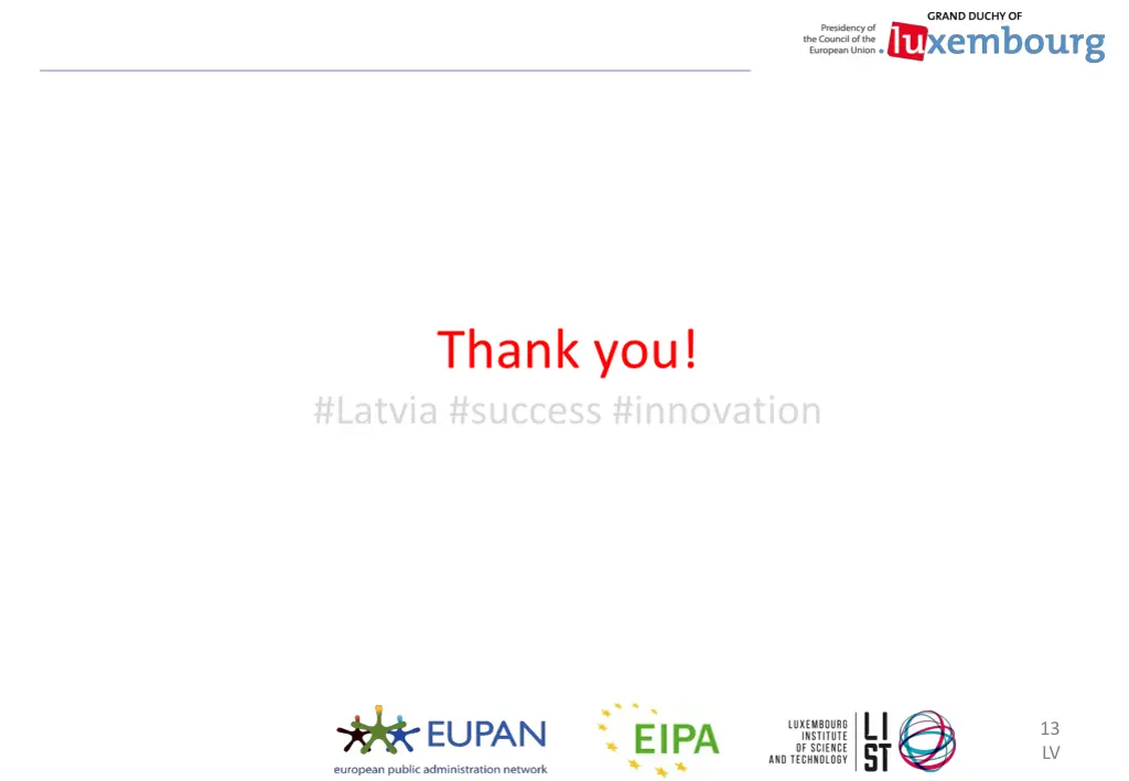 thank you latvia success innovation