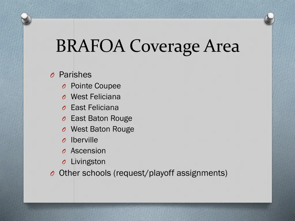 brafoa coverage area