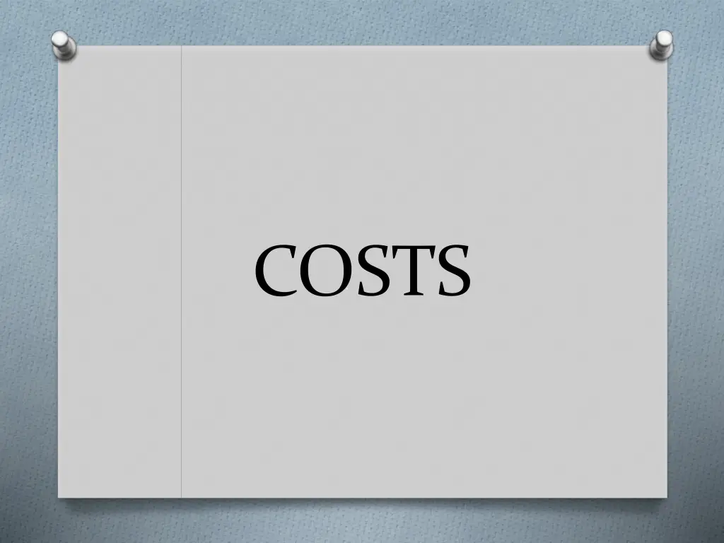 costs